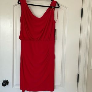 Red cocktail dress